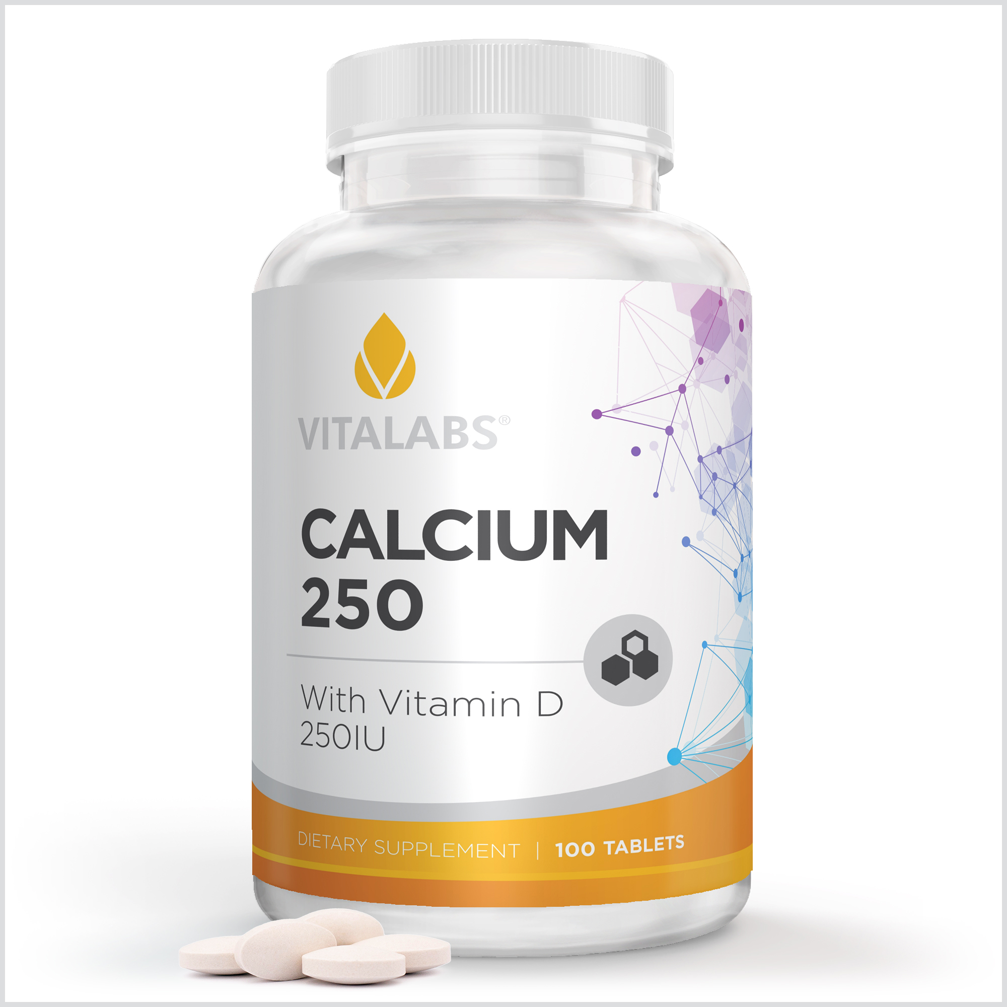 Private Label Calcium 250mg w/ Vitamin D