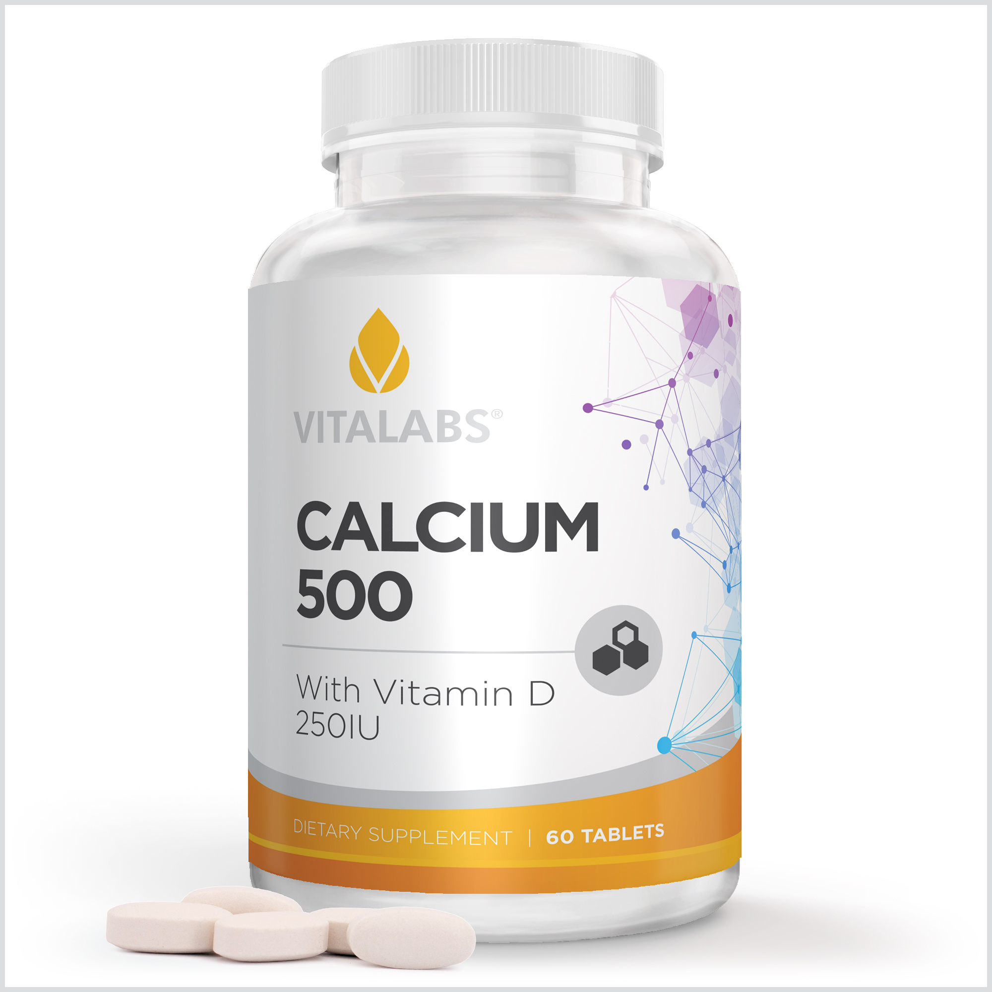 Private Label Calcium 500mg w/ Vitamin D